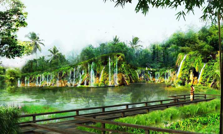 广西贺州太白湖公园效果图