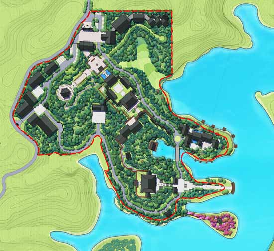 泸州市纳溪区纳贡酒庄景观设计平面图