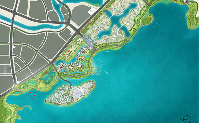 鄂州广家洲大堤湖滨湿地公园平面图