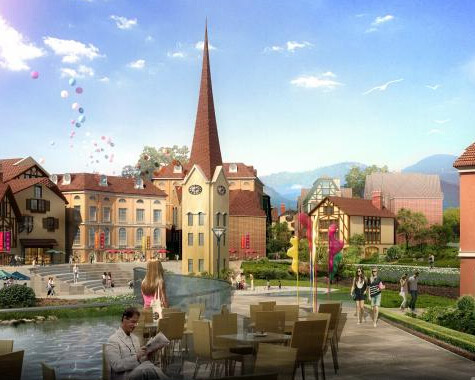 宜兴阳羡湖旅游小镇效果图