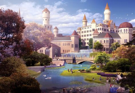 宜兴阳羡湖旅游小镇效果图