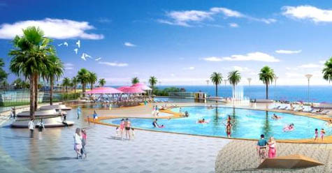 吴江东太湖生态旅游度假村外部局部图