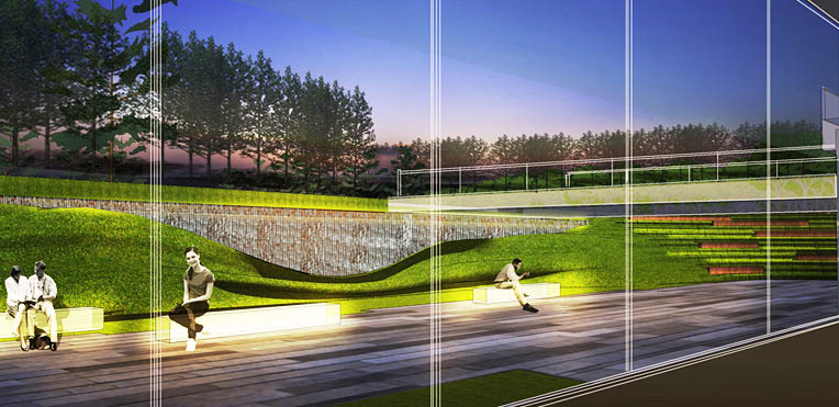 北京万科绿色建筑主题公园效果图